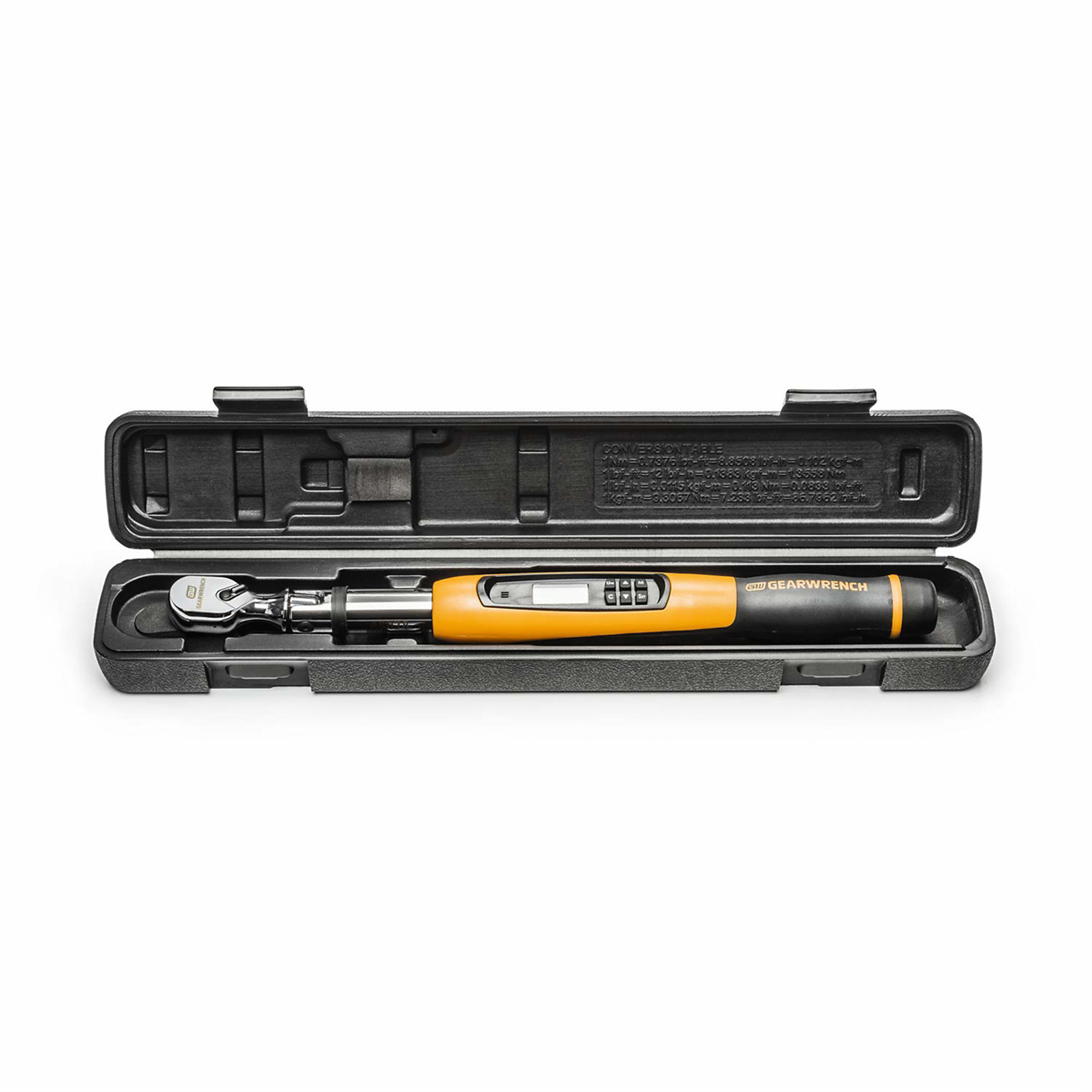 GearWrench Flex Head Electronic Torque Wrench with Angle — 3/8in. Drive, 10-100 ft./lbs., Model# KDT85078
